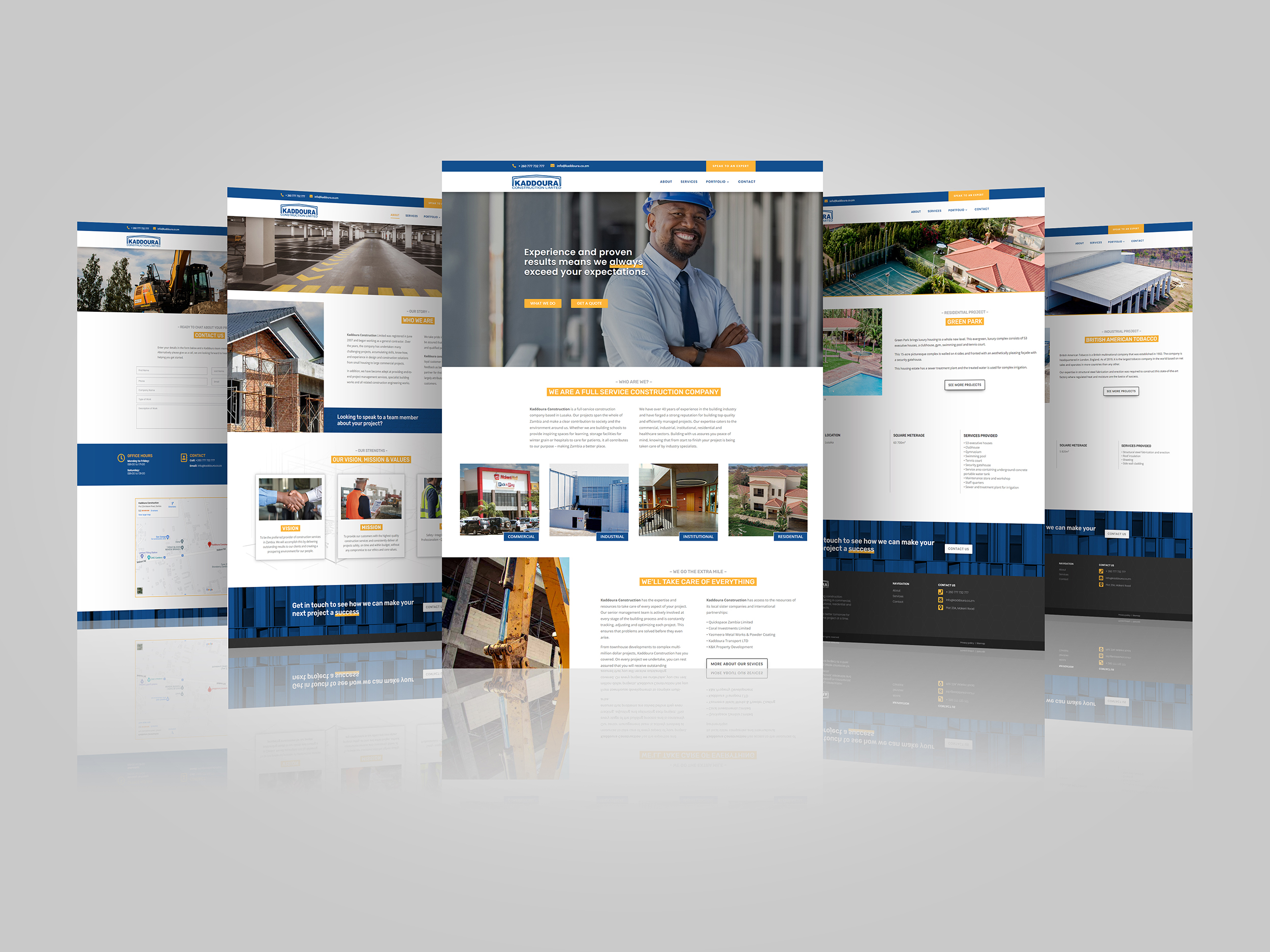 Kaddoura Website Presentation Mockup