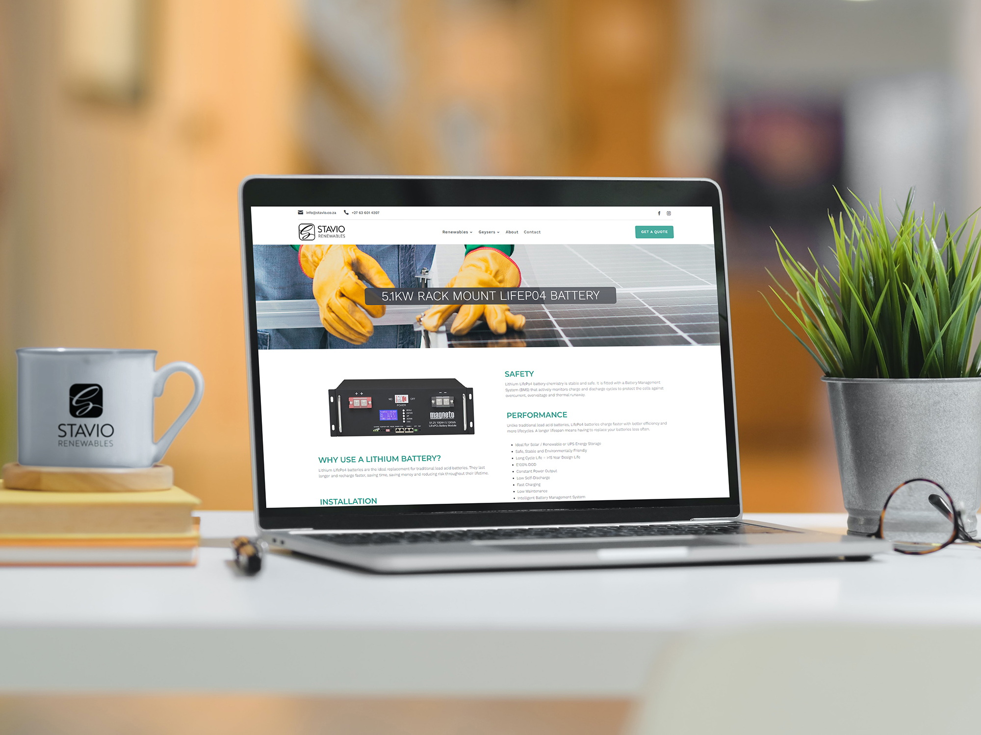 Mug & Laptop Website