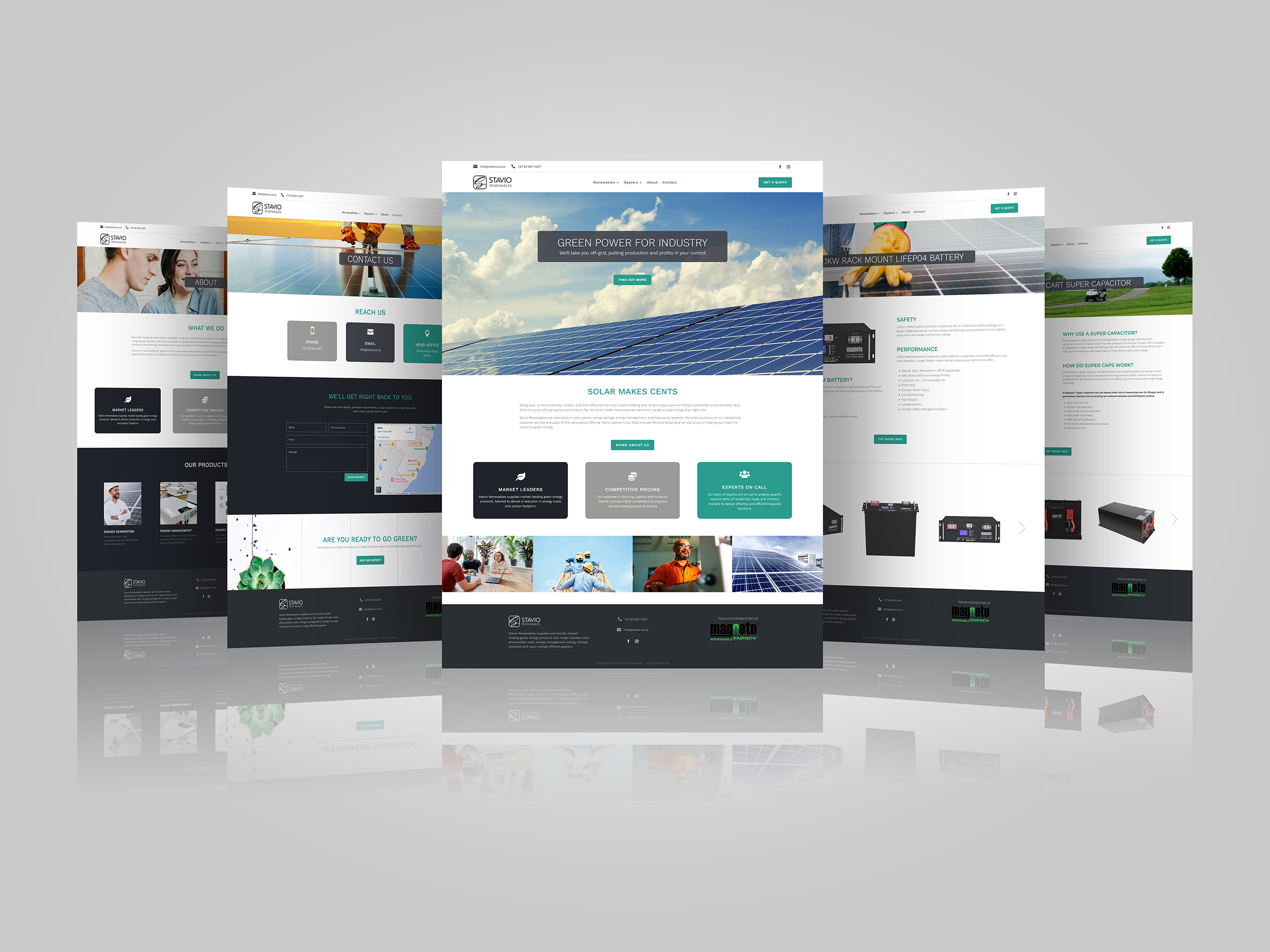 Stavio Website Presentation Mockup